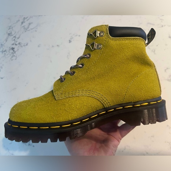 Dr.Martens Unisex 939 Ben Suede In Moss Green Padded Collar Lace Up  Boots New - Picture 15 of 15